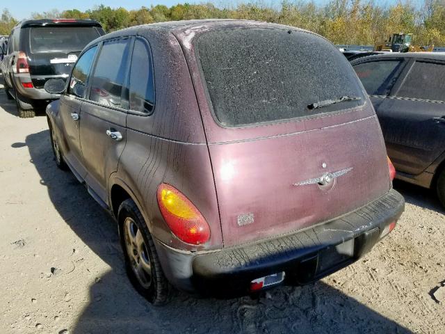 3C8FY68B82T202701 - 2002 CHRYSLER PT CRUISER PURPLE photo 3