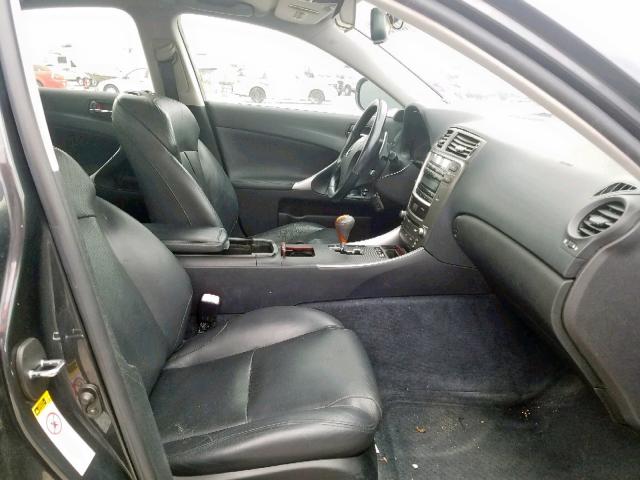 JTHBK262882060646 - 2008 LEXUS IS 250 BLACK photo 5