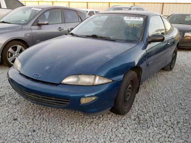 3G1JC1248WS851815 - 1998 CHEVROLET CAVALIER B BLUE photo 2