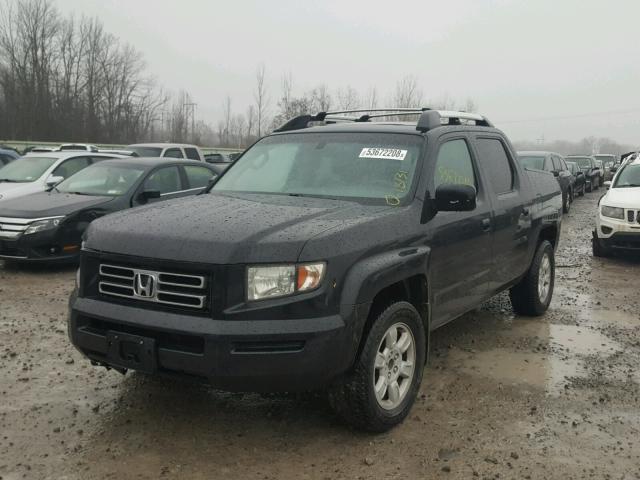 2HJYK16536H529142 - 2006 HONDA RIDGELINE BLACK photo 2