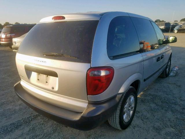 1D4GP25R86B590431 - 2006 DODGE CARAVAN SE SILVER photo 4