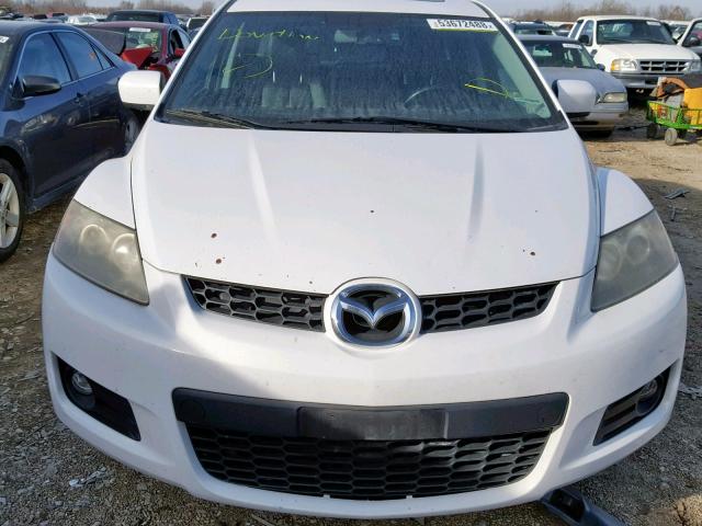 JM3ER293X70111659 - 2007 MAZDA CX-7 WHITE photo 9