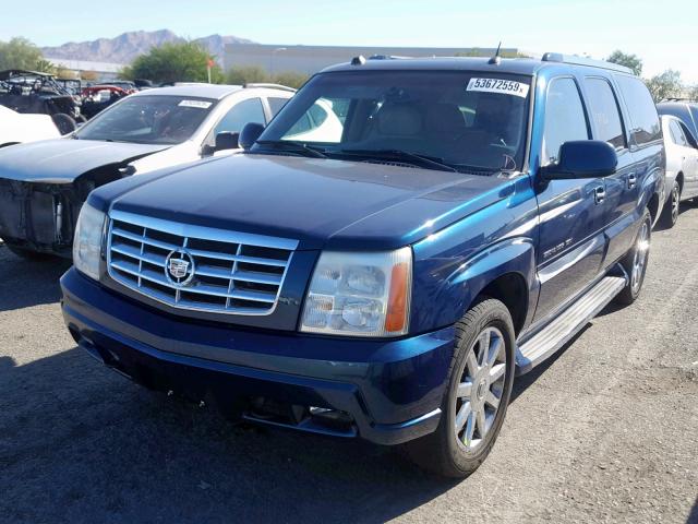 3GYFK66N45G185872 - 2005 CADILLAC ESCALADE E GREEN photo 2