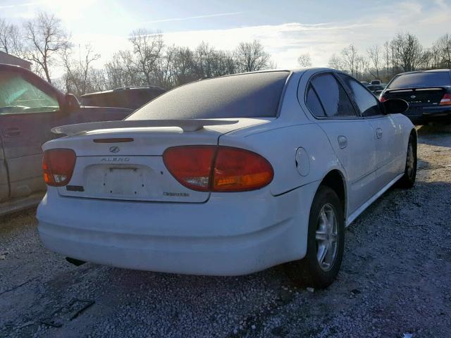 1G3NL52F14C157598 - 2004 OLDSMOBILE ALERO GL WHITE photo 4