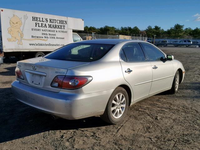 JTHBF30G135038364 - 2003 LEXUS ES 300 SILVER photo 4