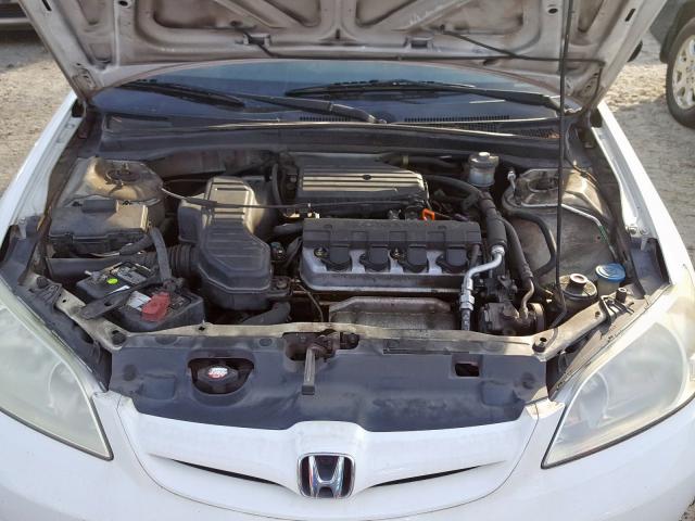 2HGES163X4H545455 - 2004 HONDA CIVIC DX V WHITE photo 7