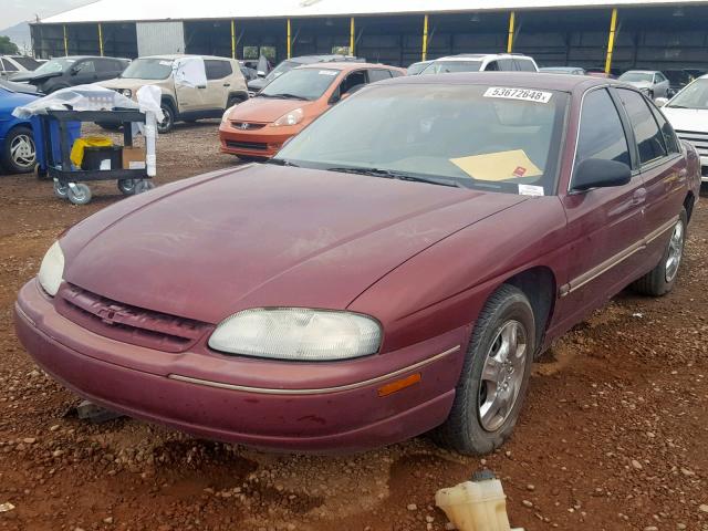 2G1WL52M6X9122711 - 1999 CHEVROLET LUMINA BAS BURGUNDY photo 2