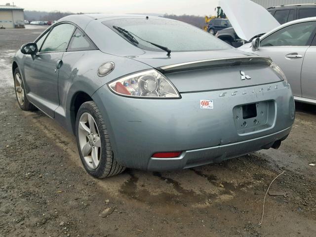 4A3AK24FX7E010022 - 2007 MITSUBISHI ECLIPSE GS GRAY photo 3