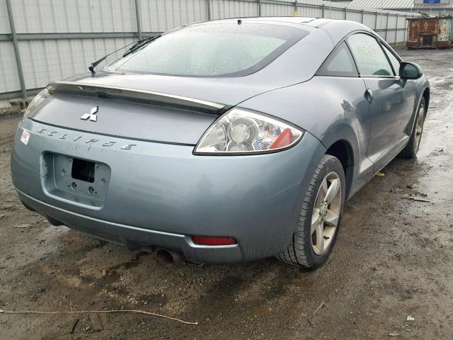 4A3AK24FX7E010022 - 2007 MITSUBISHI ECLIPSE GS GRAY photo 4