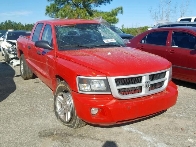 1D7CE3GK2AS139825 - 2010 DODGE DAKOTA SXT RED photo 1