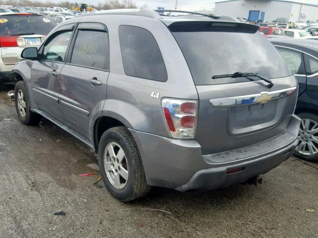 2CNDL73F756106912 - 2005 CHEVROLET EQUINOX LT GRAY photo 3