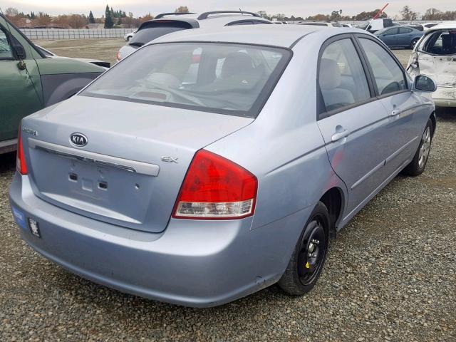 KNAFE122175453425 - 2007 KIA SPECTRA EX BLUE photo 4