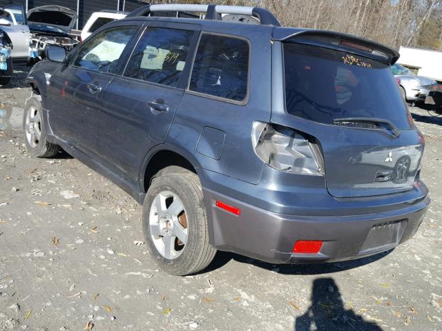 JA4LZ41F34U046637 - 2004 MITSUBISHI OUTLANDER BLUE photo 3