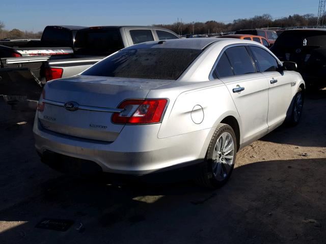 1FAHP2FW5BG111455 - 2011 FORD TAURUS LIM SILVER photo 4