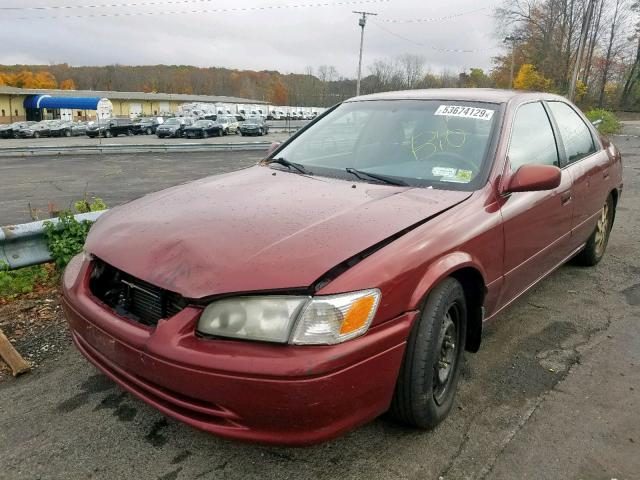 4T1BF22K81U970346 - 2001 TOYOTA CAMRY LE RED photo 2