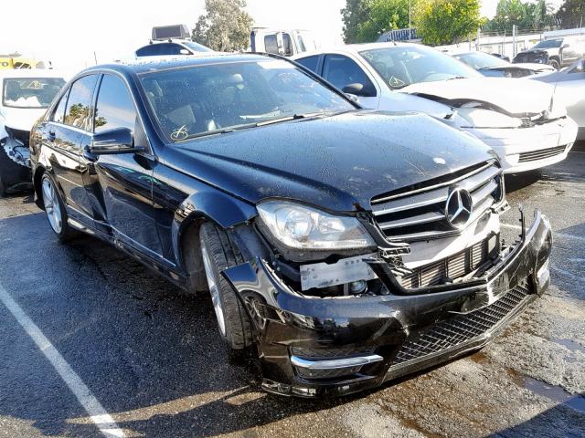 WDDGF4HB4EG240411 - 2014 MERCEDES-BENZ C 250 BLACK photo 1