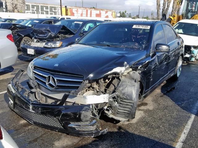 WDDGF4HB4EG240411 - 2014 MERCEDES-BENZ C 250 BLACK photo 2