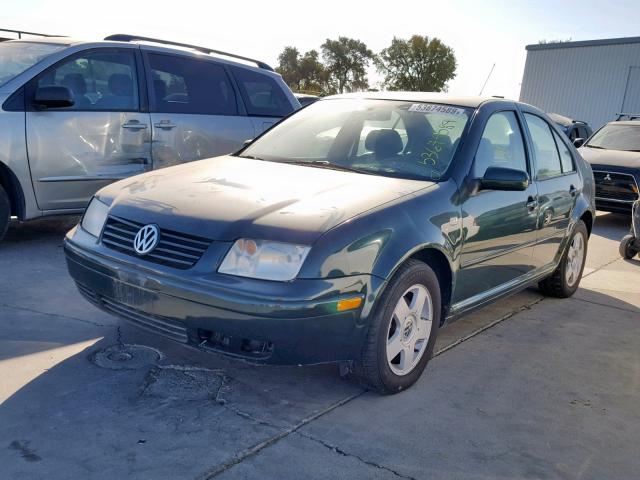 3VWSK69M42M127200 - 2002 VOLKSWAGEN JETTA GLS GREEN photo 2