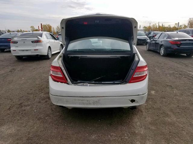 WDDGF85XX9F347384 - 2009 MERCEDES-BENZ C 230 4MAT WHITE photo 9