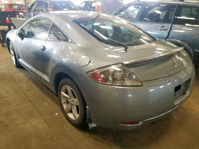 4A3AK24F77E009846 - 2007 MITSUBISHI ECLIPSE GS GRAY photo 3