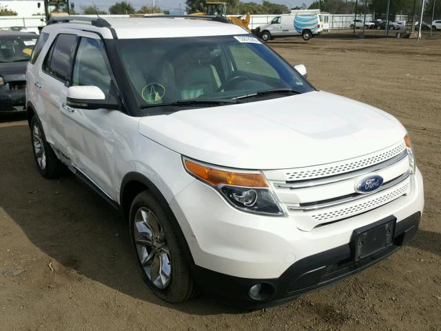 1FM5K7F89DGA01971 - 2013 FORD EXPLORER L WHITE photo 1