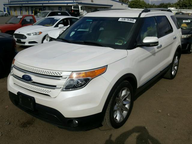 1FM5K7F89DGA01971 - 2013 FORD EXPLORER L WHITE photo 2