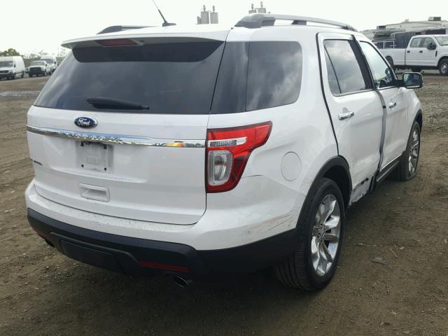 1FM5K7F89DGA01971 - 2013 FORD EXPLORER L WHITE photo 4