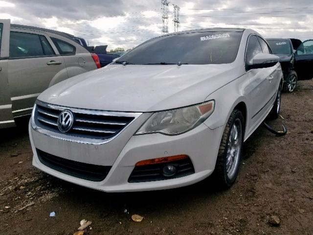 WVWHN7AN0AE529895 - 2010 VOLKSWAGEN CC LUXURY WHITE photo 2