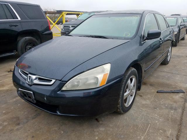 1HGCM56845A034912 - 2005 HONDA ACCORD EX GRAY photo 2