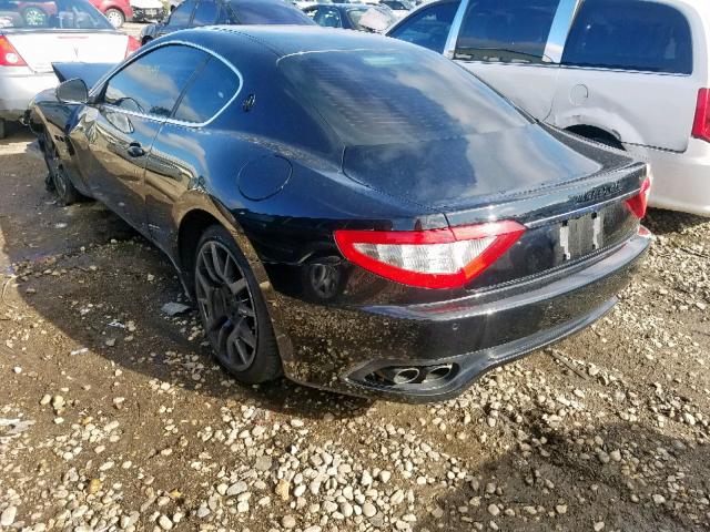 ZAMGJ45A480036964 - 2008 MASERATI GRANTURISM BLACK photo 3