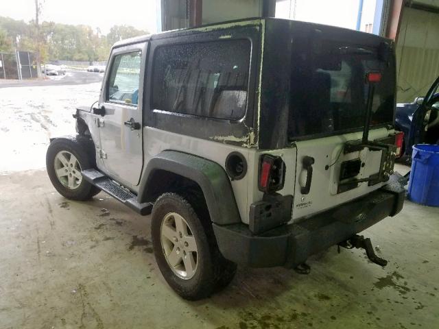 1J4AA2D11AL181880 - 2010 JEEP WRANGLER S SILVER photo 3