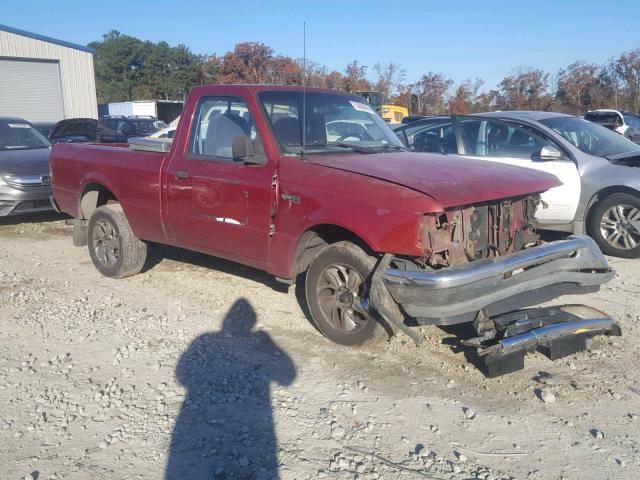 1FTCR10X1RUD11481 - 1994 FORD RANGER MAROON photo 1