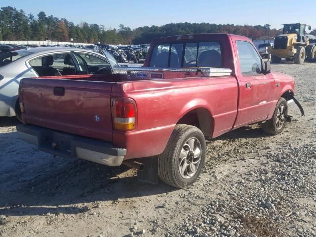 1FTCR10X1RUD11481 - 1994 FORD RANGER MAROON photo 4