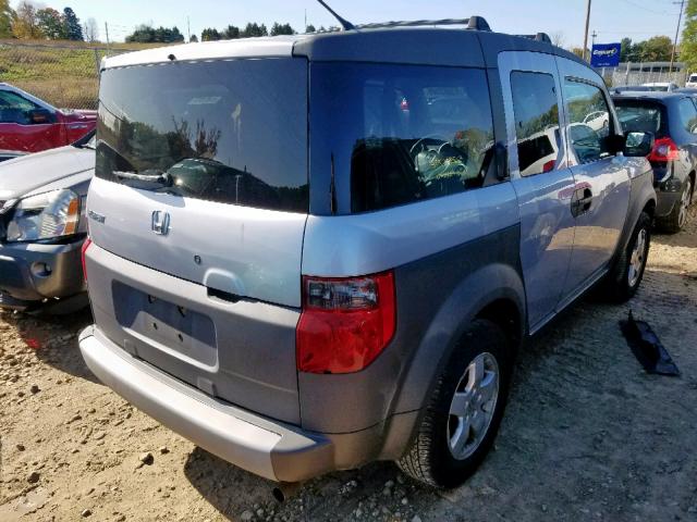 5J6YH28583L050911 - 2003 HONDA ELEMENT EX GRAY photo 4