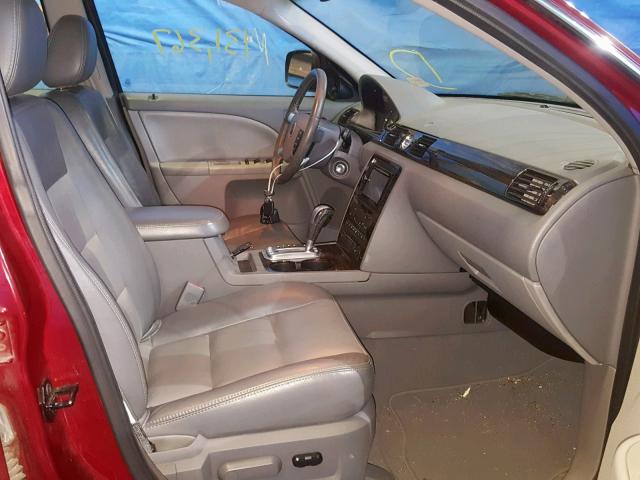 1MEHM40166G616257 - 2006 MERCURY MONTEGO LU BURGUNDY photo 5