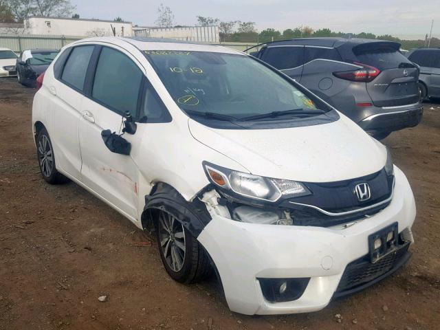 3HGGK5H86FM765141 - 2015 HONDA FIT EX WHITE photo 1