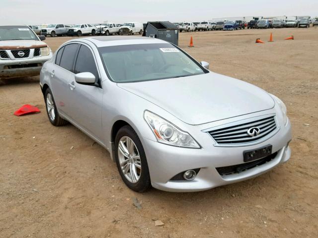 JN1CV6AR8DM358852 - 2013 INFINITI G37 SILVER photo 1