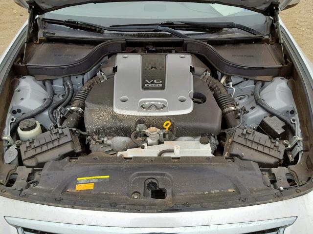 JN1CV6AR8DM358852 - 2013 INFINITI G37 SILVER photo 7