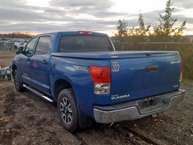 5TBDV54108S498124 - 2008 TOYOTA TUNDRA CRE BLUE photo 3