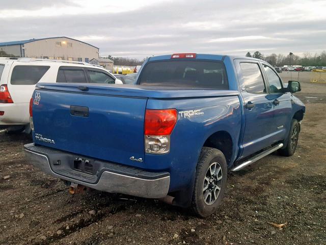 5TBDV54108S498124 - 2008 TOYOTA TUNDRA CRE BLUE photo 4