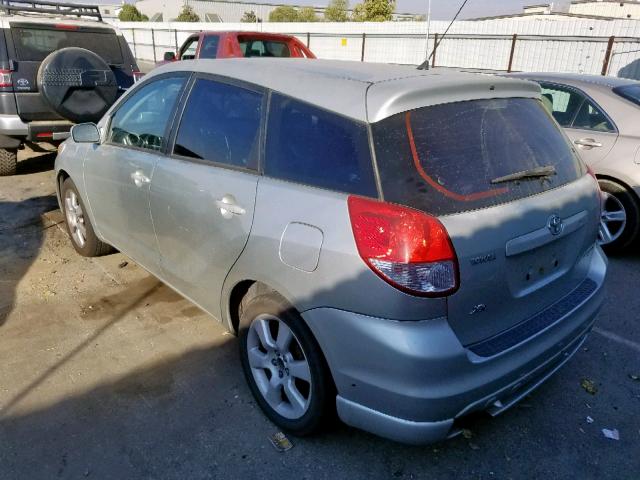 2T1KR32E23C011357 - 2003 TOYOTA MATRIX SILVER photo 3