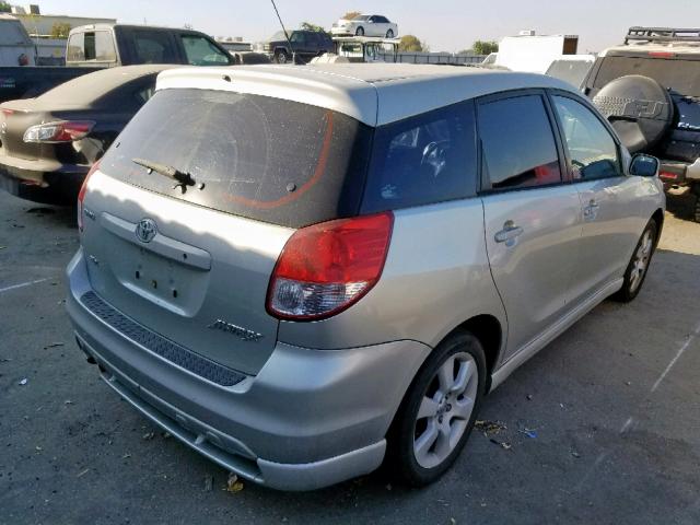 2T1KR32E23C011357 - 2003 TOYOTA MATRIX SILVER photo 4