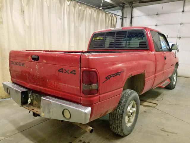 3B7HF13Z4VG793548 - 1998 DODGE RAM RED photo 4