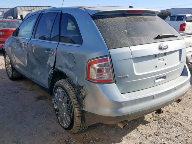 2FMDK39C18BA82322 - 2008 FORD EDGE LIMIT SILVER photo 3