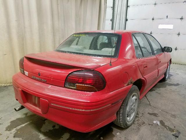 1G2NE52M9WM520997 - 1998 PONTIAC GRAND AM S RED photo 4