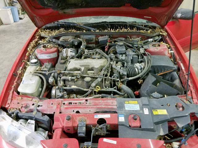1G2NE52M9WM520997 - 1998 PONTIAC GRAND AM S RED photo 7
