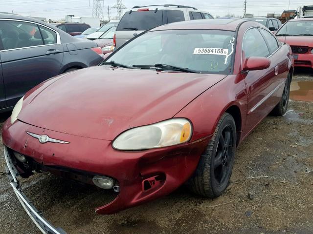 4C3AG52H72E056221 - 2002 CHRYSLER SEBRING LX RED photo 2