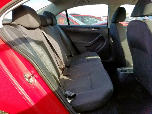 3VW2K7AJ6CM395870 - 2012 VOLKSWAGEN JETTA BASE 红色 照片 6