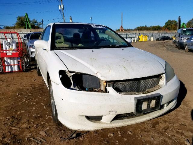 1HGEM22925L024602 - 2005 HONDA CIVIC EX WHITE photo 1