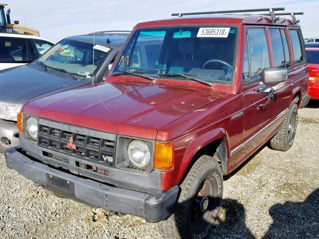 JA4GJ31S0LJ008895 - 1990 MITSUBISHI MONTERO MAROON photo 2